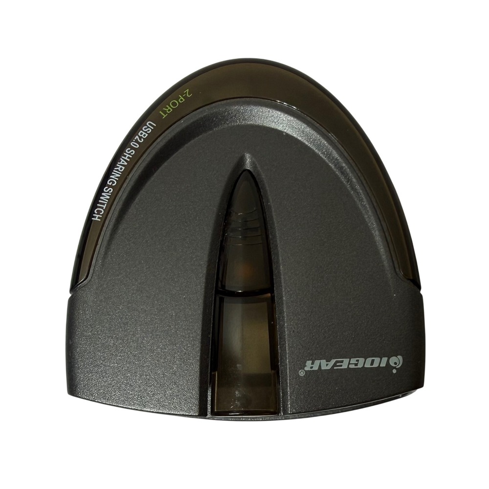 IOGEAR GUB231 2-Port USB 2.0 Peripheral Sharing Switch Gray Black